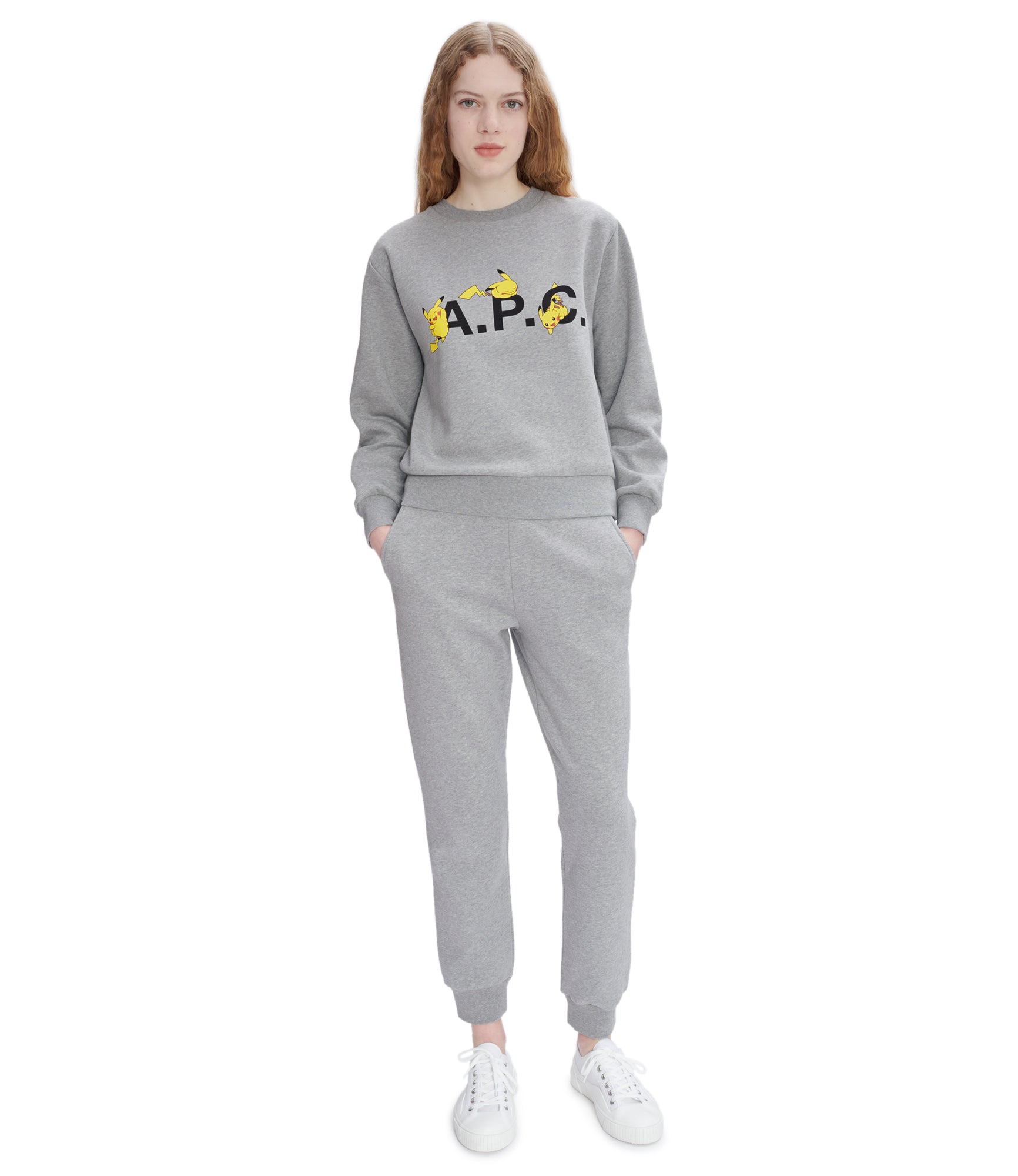 Pokémon Pikachu F sweatshirt | Organic napped combed fleece 