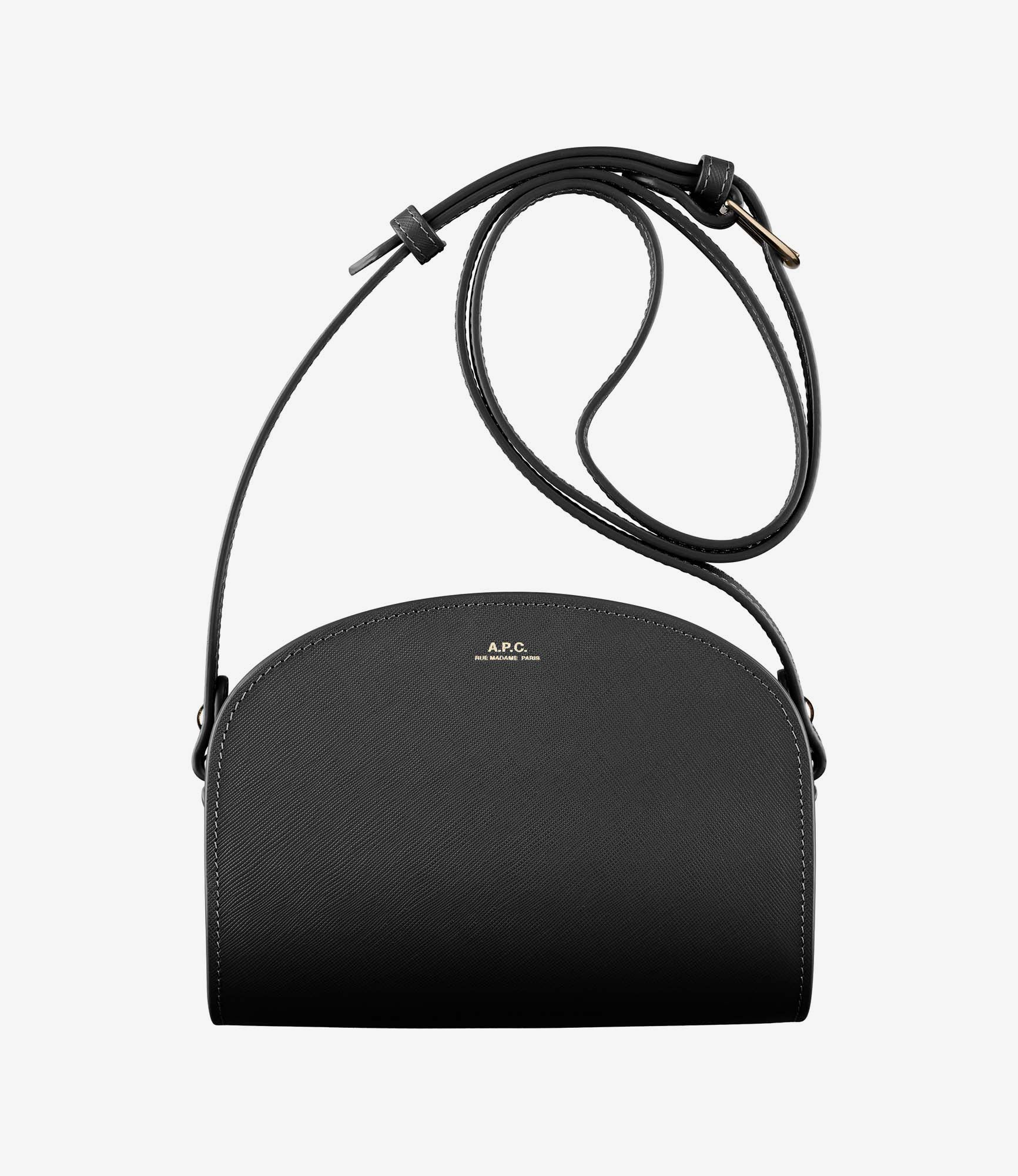 Mini half moon bag Embossed leather A.P.C. Accessories