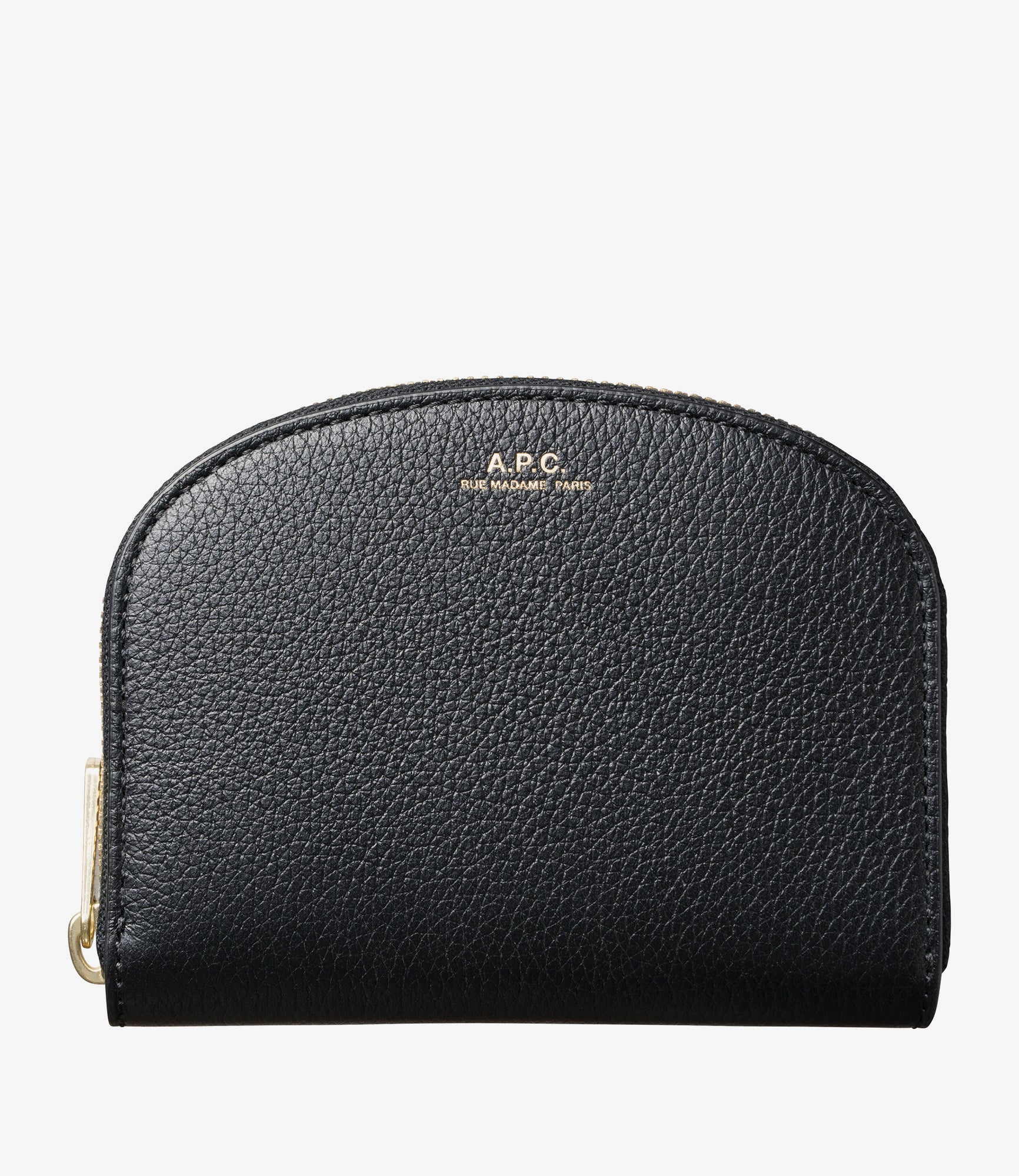 Demi Lune compact wallet Grained leather A.P.C. Accessories