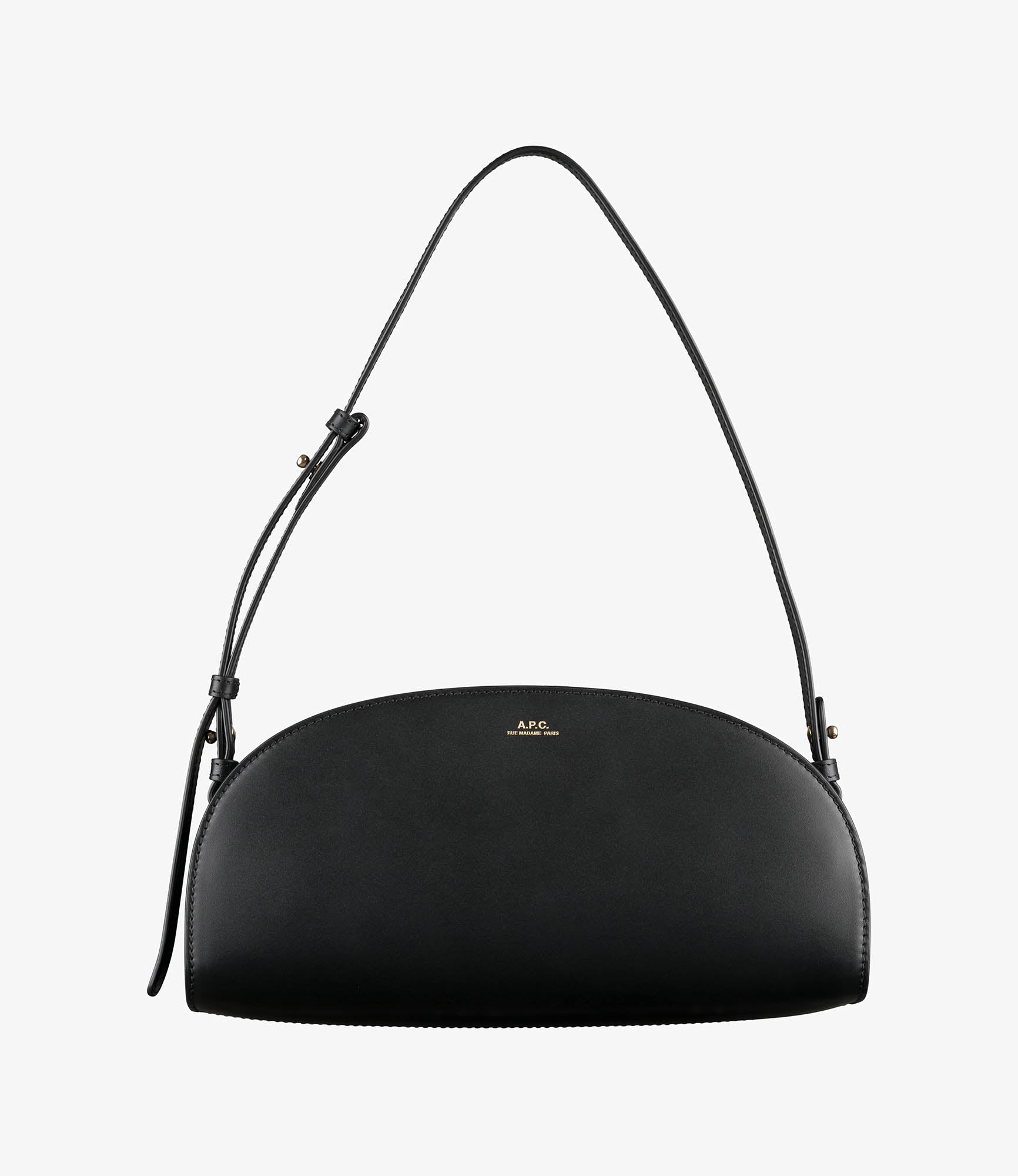 A.P.C. Demi Lune Shoulder Bag One Size Black