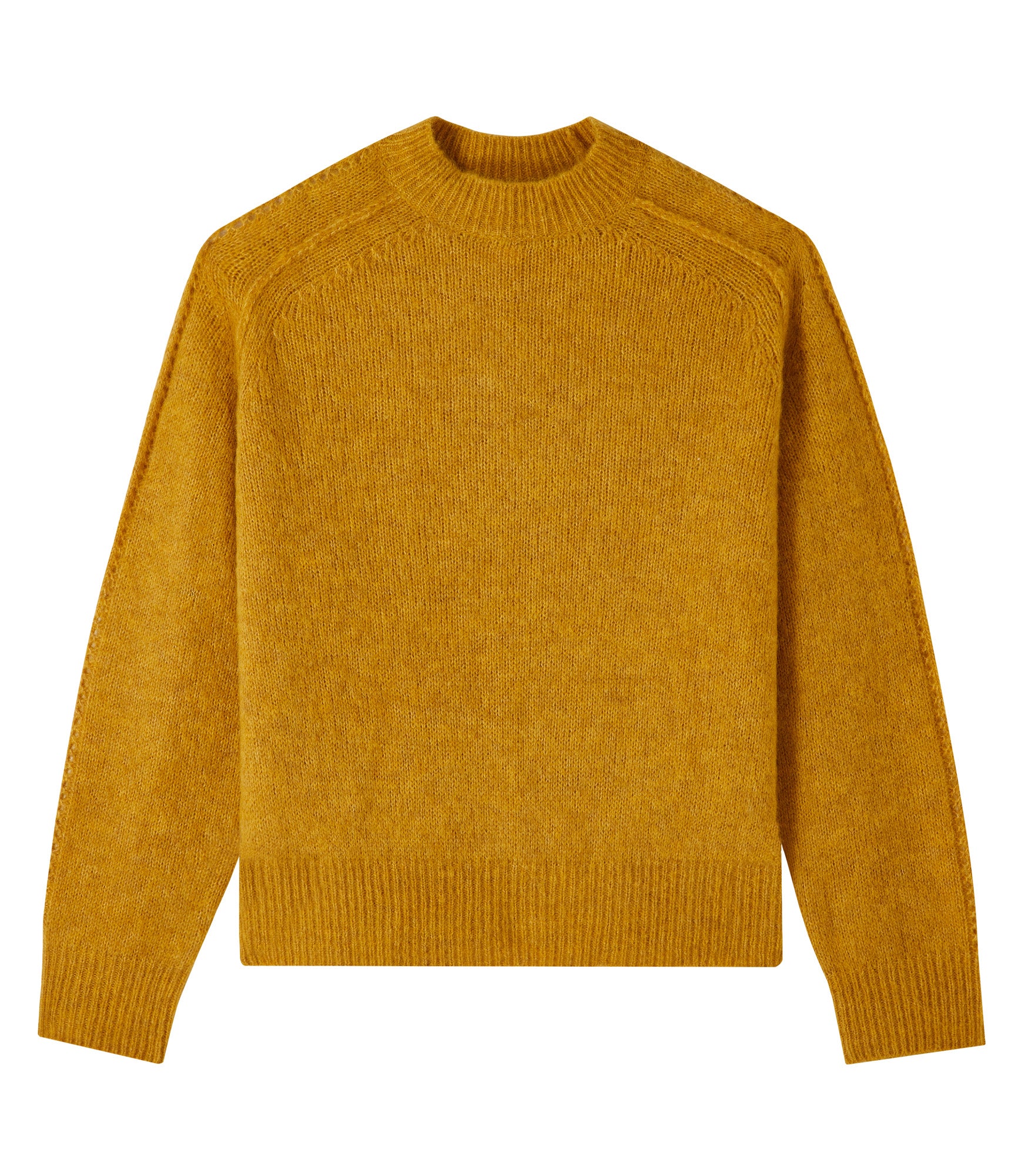LOYAL Men's Pullover with Logo in Mustard Yellow