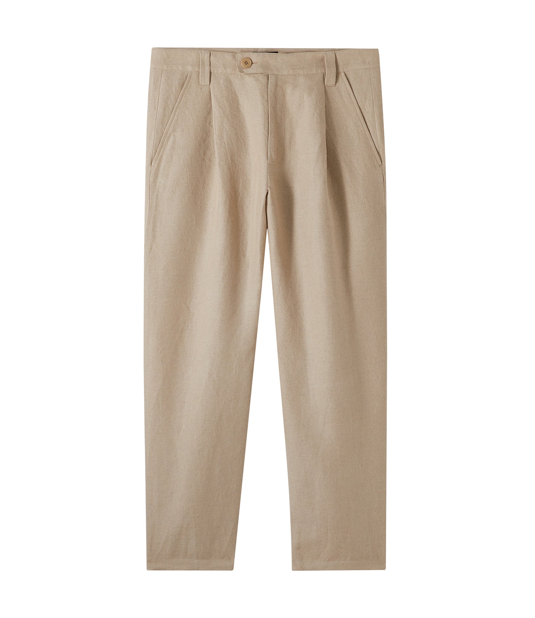 Uniqlo, Pants & Jumpsuits, Uniqlo Womens Linen Cotton Tapered Pants M