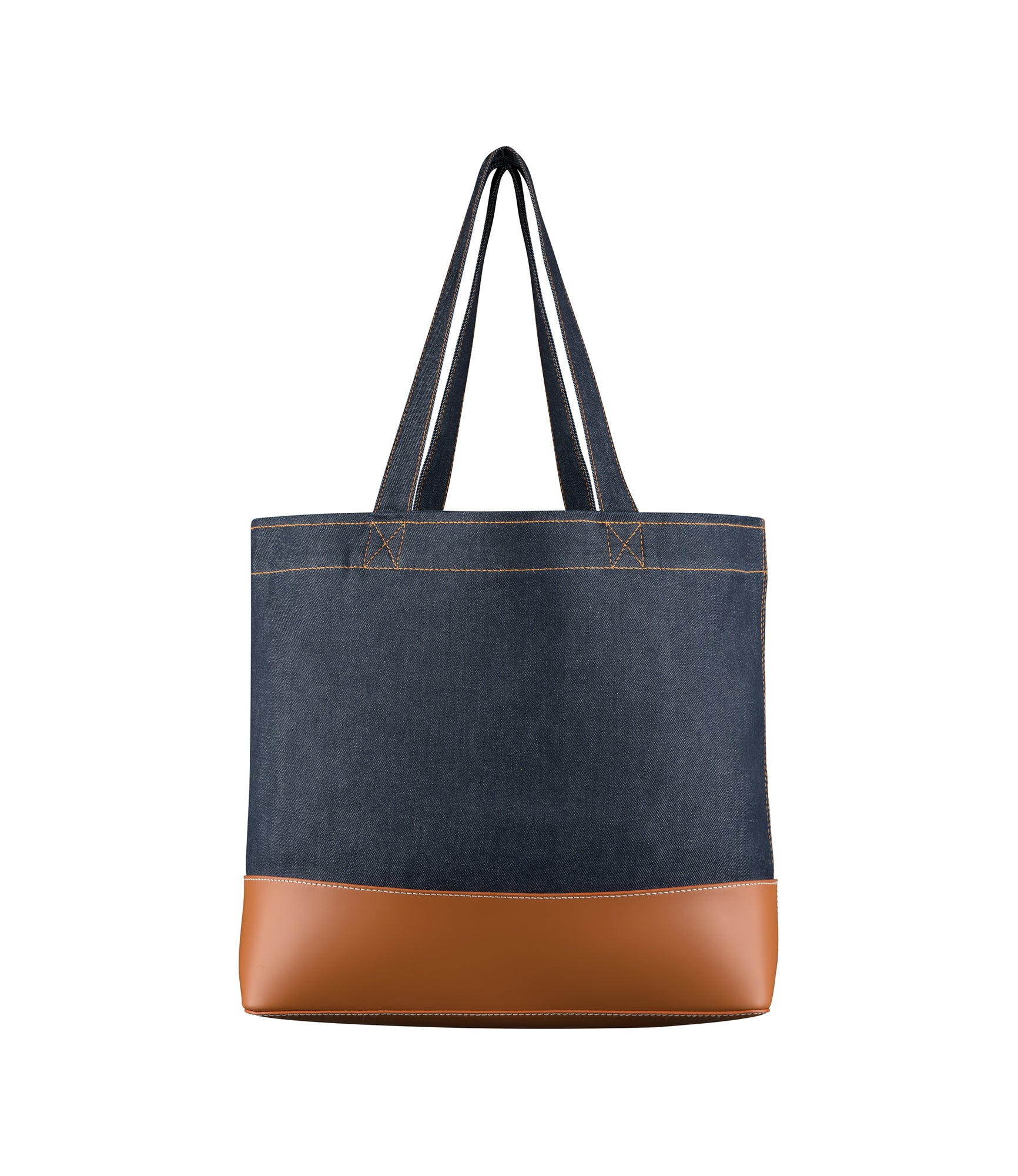 Axel E/W tote bag | Denim and smooth leather | A.P.C. Accessories