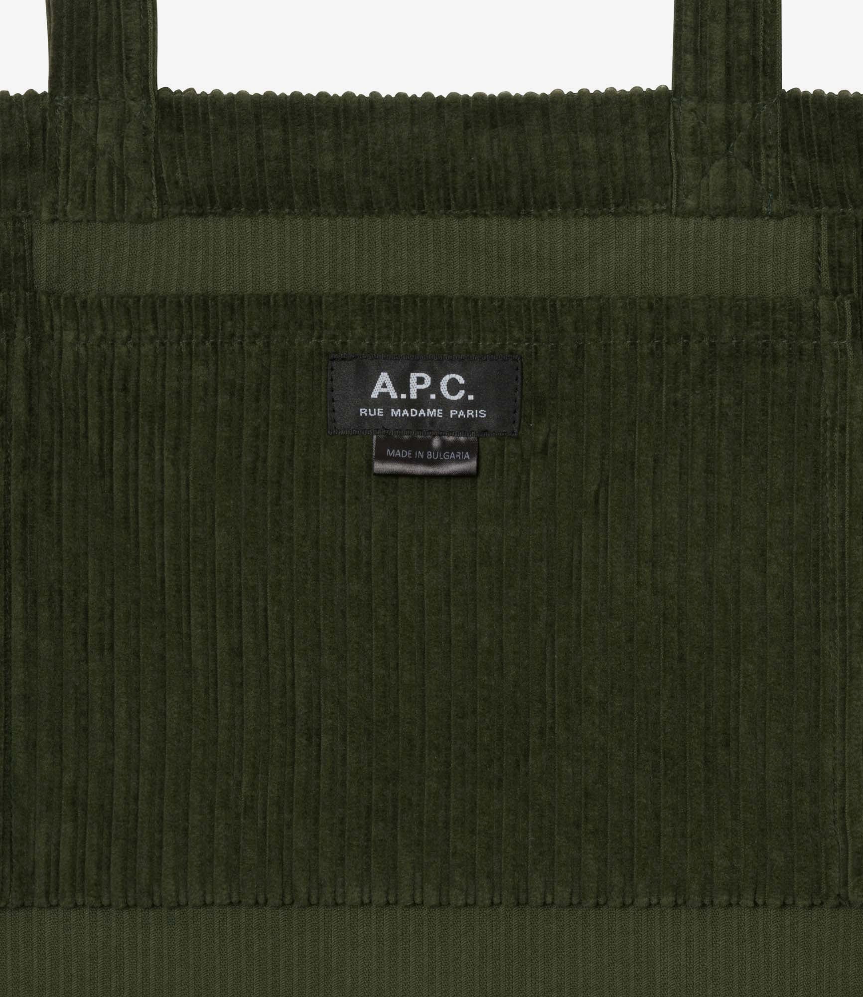 Lou tote bag | Dyed irregular corduroy | A.P.C. Accessories