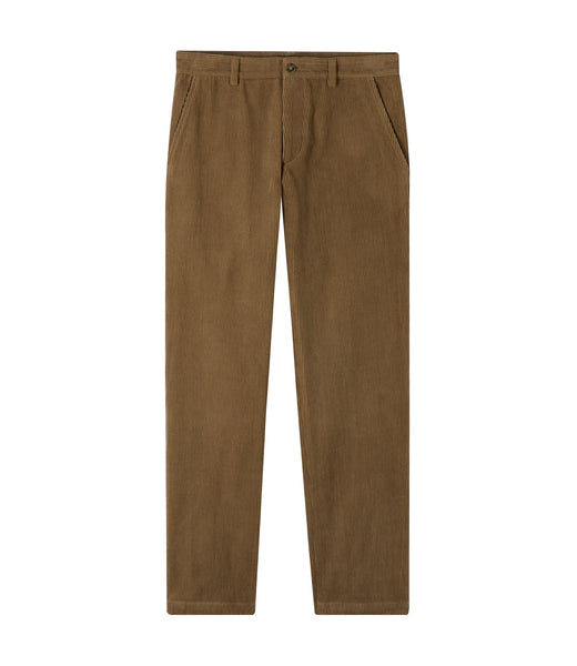 O'Connell's pleated front 8-Wale Corduroy Trouser - Brown - Men's Clothing,  Traditional Natural shouldered clothing, preppy apparel