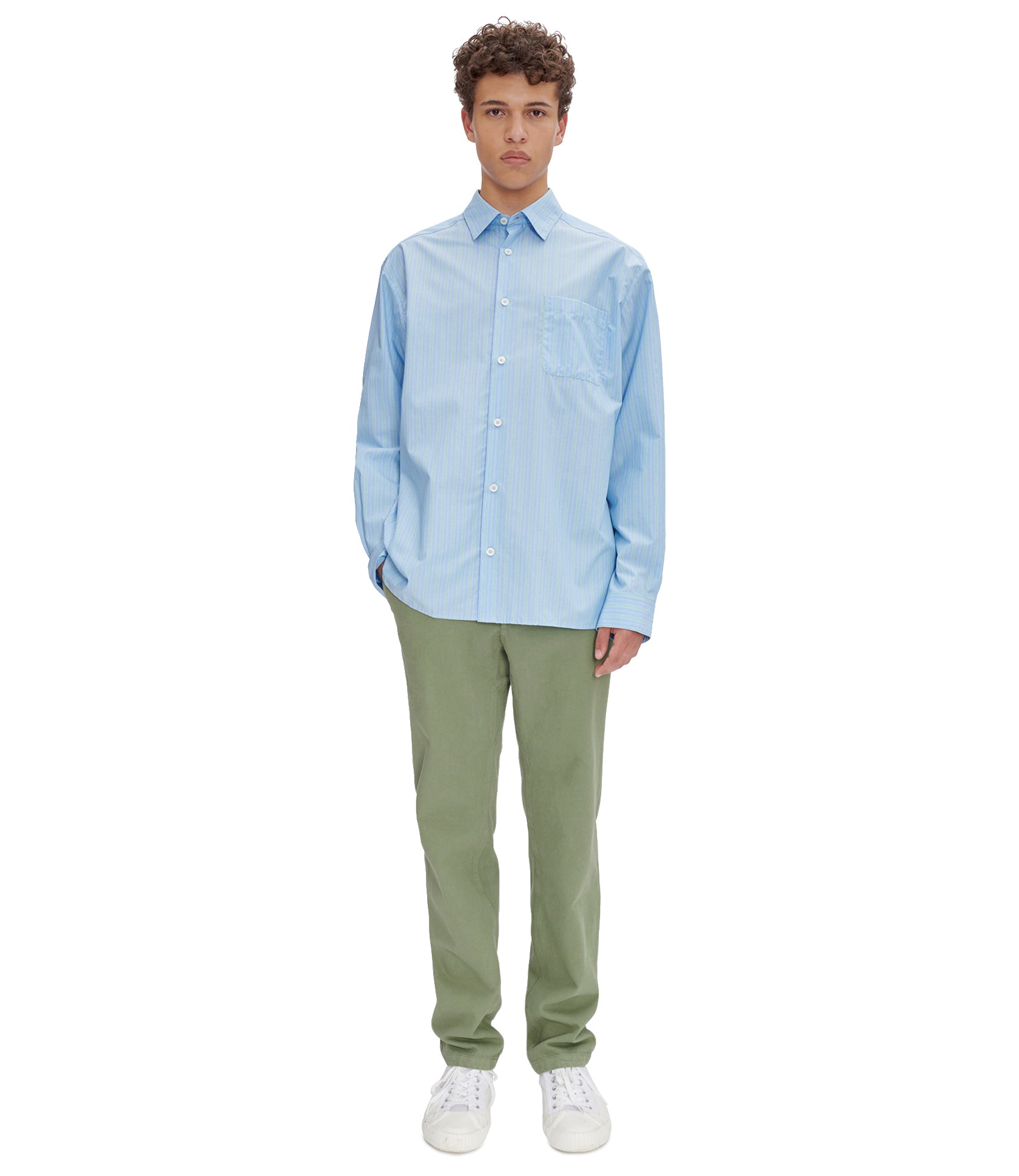 Malo shirt | Poplin in fancy stripes | A.P.C. Ready-to-Wear