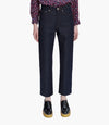 A.P.C. Women Cropped Leg - Woman wearing cropped jeans showing fit.