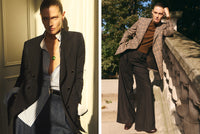 A.P.C. Anastasia Barbieri - 2 side by side images of a chic woman.