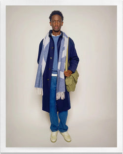 A.P.C. Journal - Man wearing blue coat.