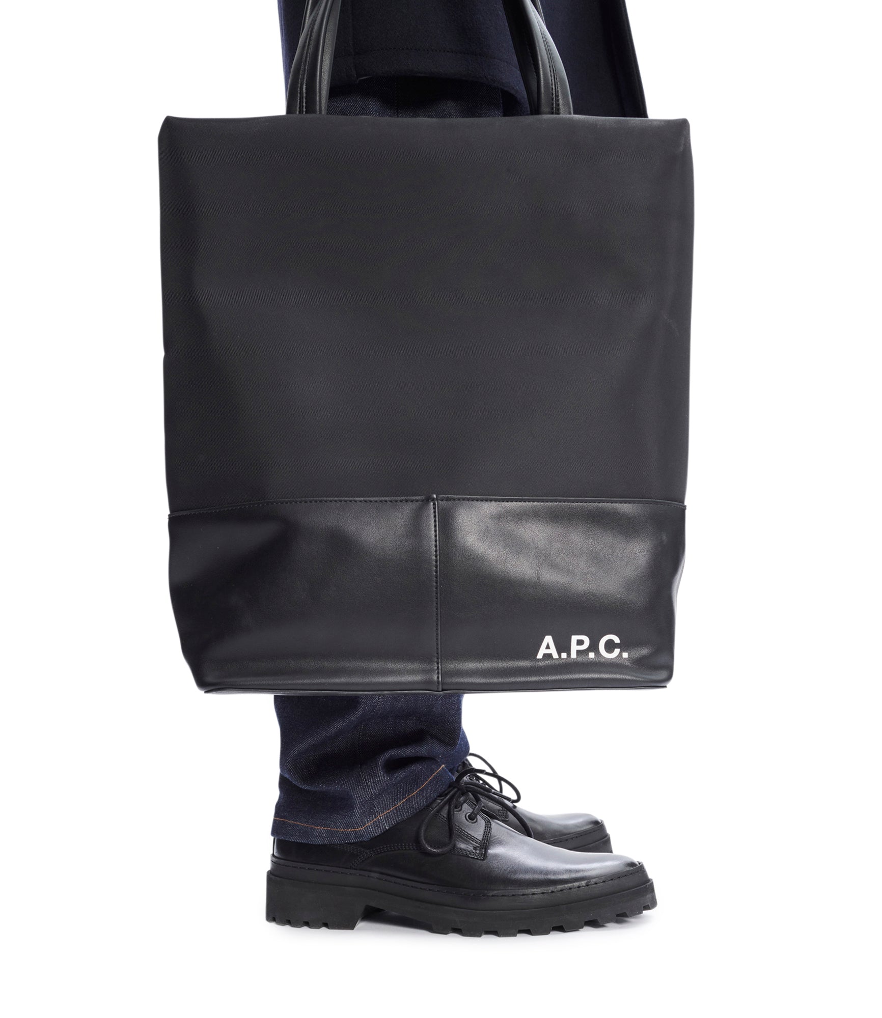 Camden shopping bag - Technical canvas and faux leather - A.P.C.