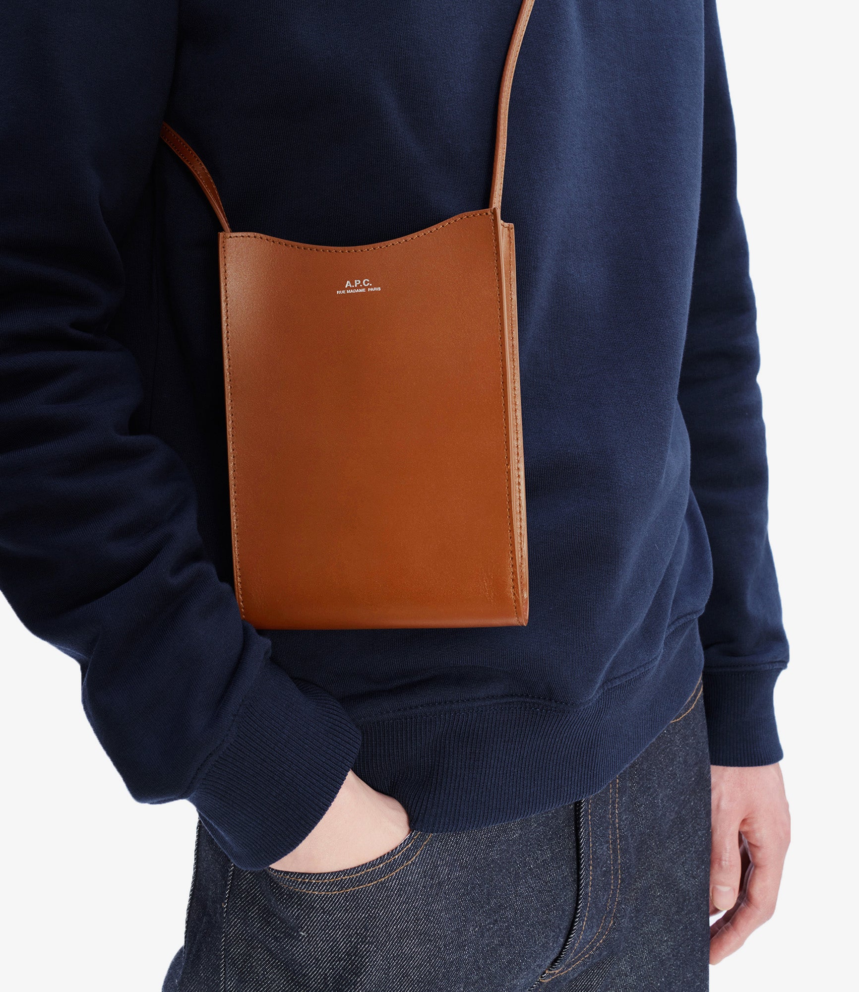 Jamie neck pouch - Smooth leather - A.P.C. accessories