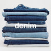 A.P.C. Denim Care Guide - Stack of denim.