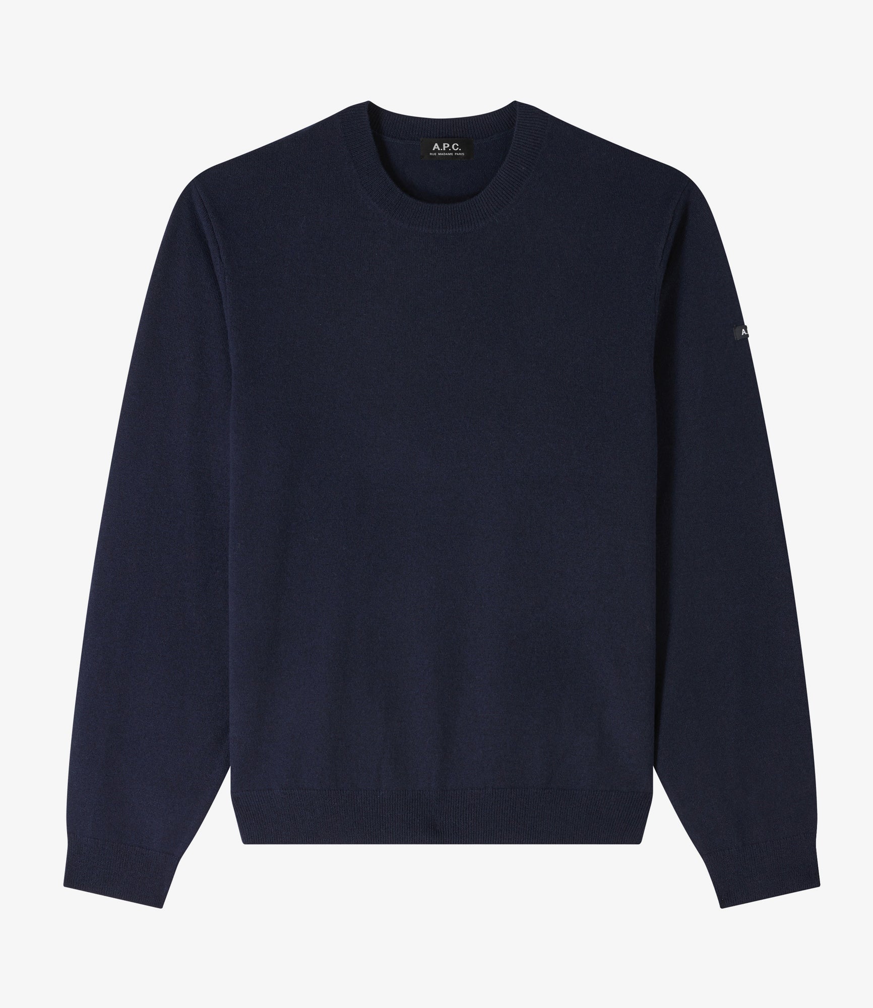 A.P.C. Grobstrickpullover dunkelblau Casual-Look store