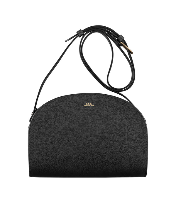 A.P.C. Demi-Lune Leather Crossbody Bag