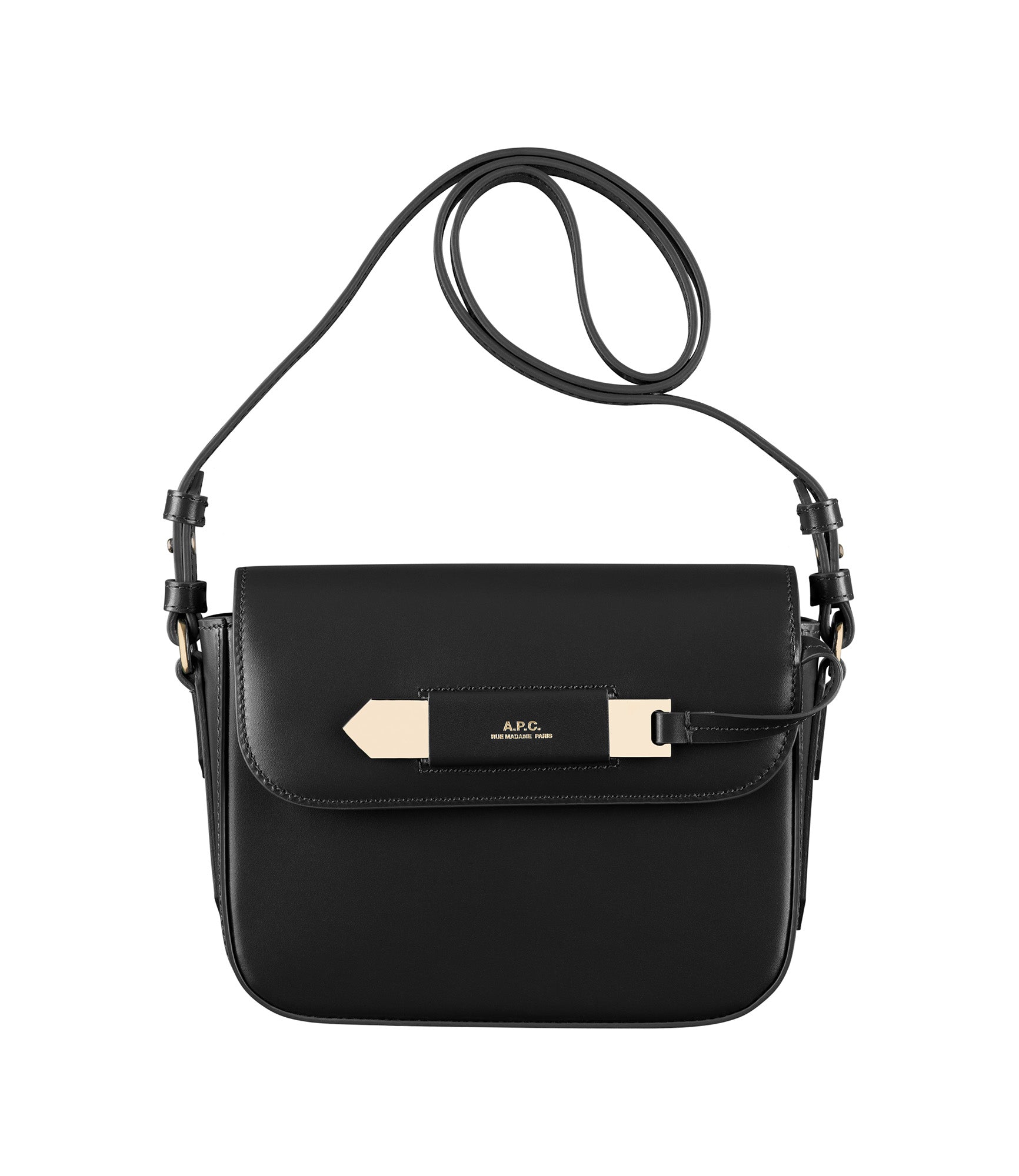 A.P.C. Demi-lune Pochon Mini Bag in Black